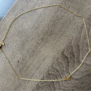 Sideways “K” necklace